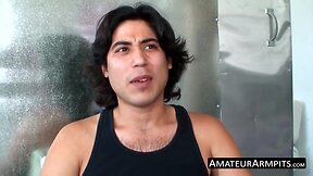 Haired ass muncher strokes his rock solid penis solo – scene 2