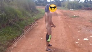 Driving along the road with a big car gap